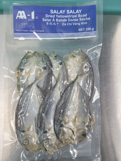 AA-1 Brand Dried Yellowstripe Scad Salay Salay, 100 g