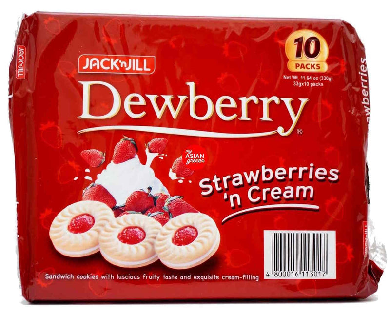 Jack 'N Jill Dewberry Strawberries N Cream Sandwich Cookies, 1 ct