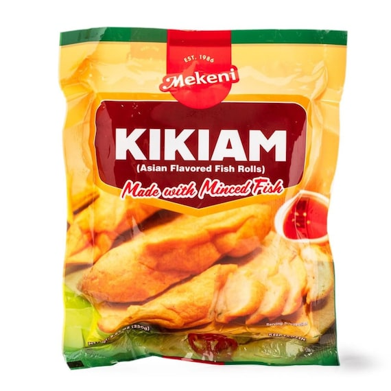 Mekeni Kikiam Asian Flavored Fish Rolls Made With Minced Fish, 1 ct
