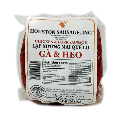 Houston Sausage Chicken And Pork Sausage, 454 g