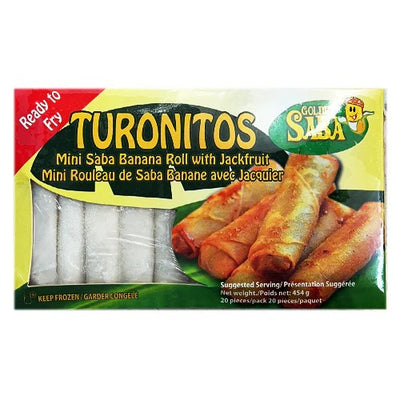 Golden Saba Mini Banana Roll With Jackfruit Saba Turonitos, 454 g, 20 ct