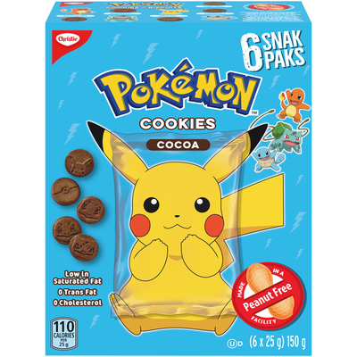 Christies Pokemon Cocoa Cookies, 6 ct
