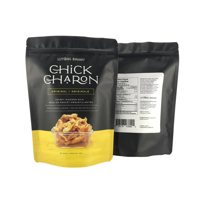 Lutong Bahay Chick Charon Original Keto Friendly Crispy Chicken Skin Snacks, 100 g