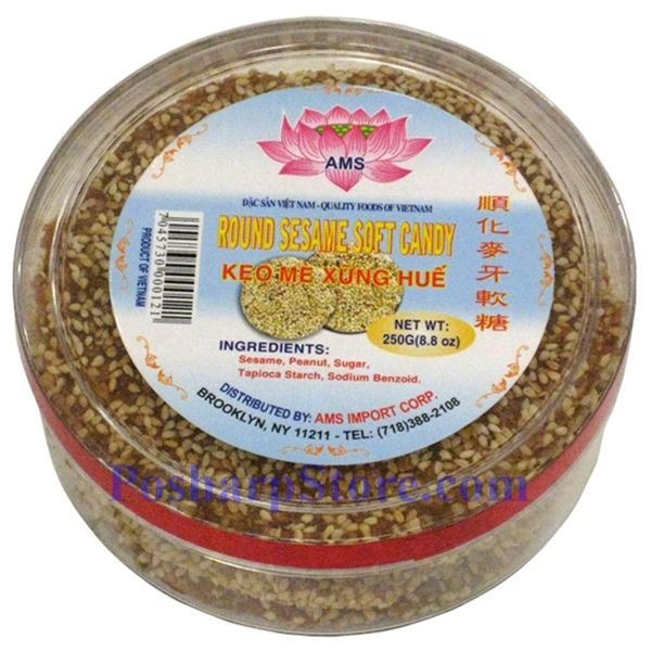 Keo Me Xung Round Sesame Soft Candy, 250 g