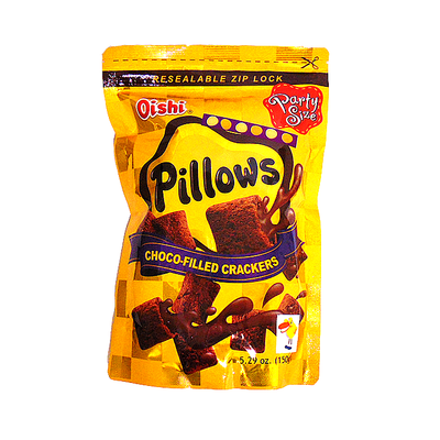Oishi Pillows Choco-Filled Crackers, 150 g