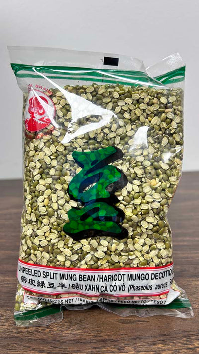 Unpeeled Split Mung Bean, 1 ct