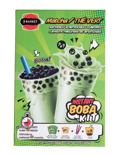 J-Basket Matcha Instant Boba Kit, 283 g