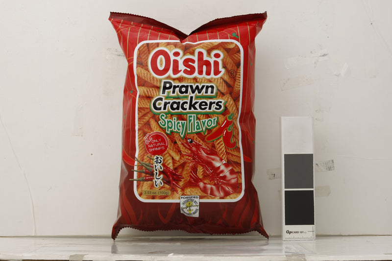 Oishi Spicy Flavor Prawn Crackers, 100 g