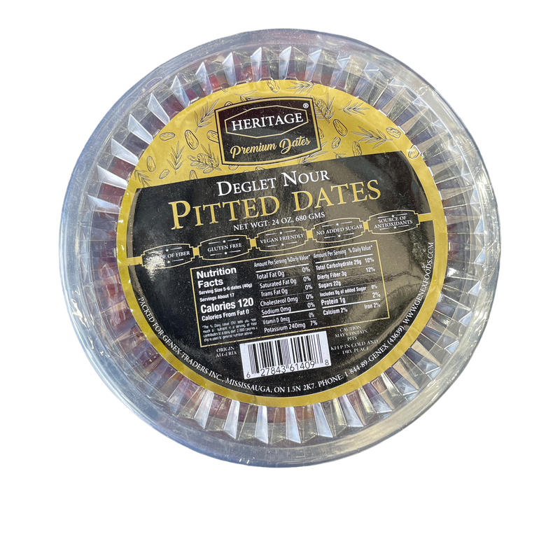 Heritage Premium Dates Deglet Nour Pitted Dates, 680 g