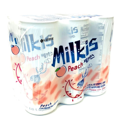 Milkis Peach Carbonated Drink, 250 mL