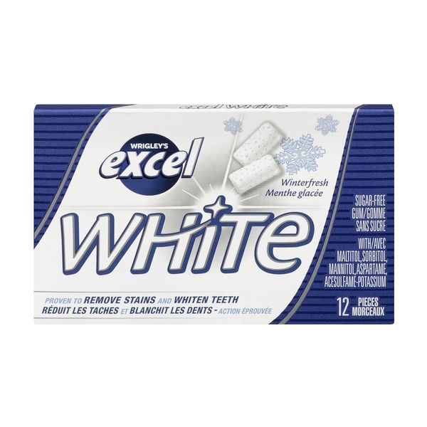 Wrigley's Excel White, Winterfresh, 12 ct