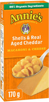 Annie's Homegrown Shells & Real Aged Cheddar Macaroni & Cheese, 170 g