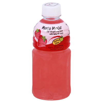 Mogu Mogu Strawberry with Nata de Coco Juice, 10.82 fl oz