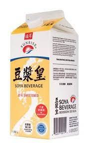 SUNRISE SOYA BEVERAGE SWEETEND 1.89 l