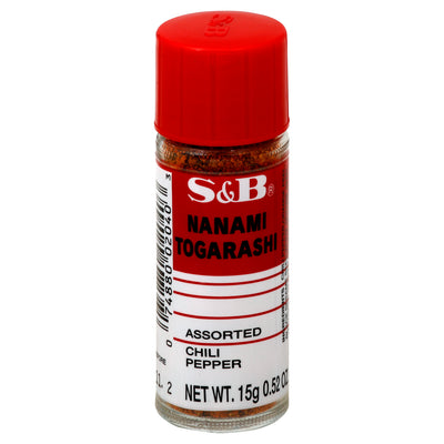 S&B Nanami Togarashi Assorted Chili Pepper, 15 g