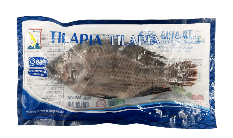 Searay Foods Inc. Gilled Gutted Scaled Tilapia, 1 ct