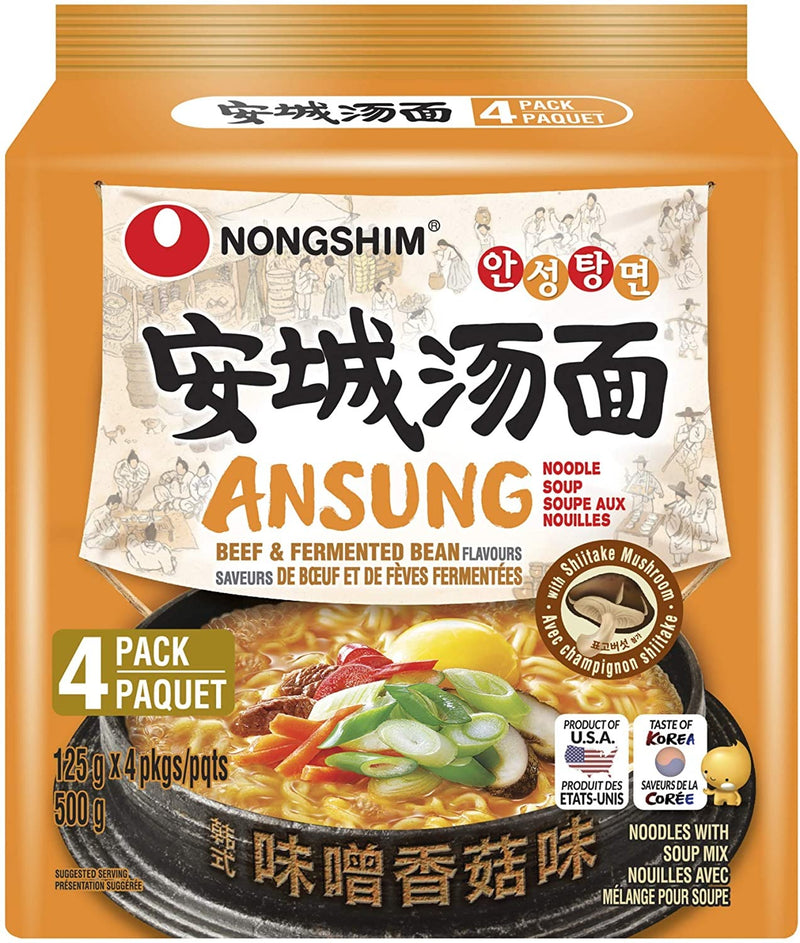 Nongshim Ansung Noodle Soup, 125 g, 4 ct