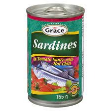 GRACE SARDINE HOT TOMOTO 155 g