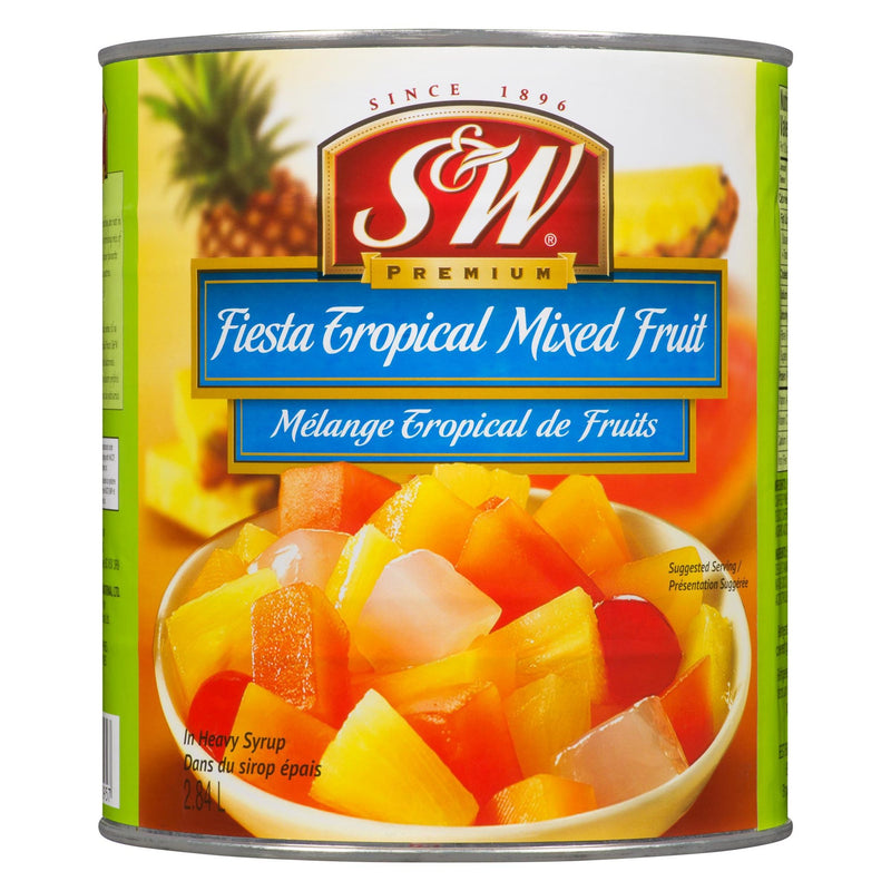 S & W Premium Fiesta Tropical Mixed Fruit In Heavy Syrup, 2.84 l