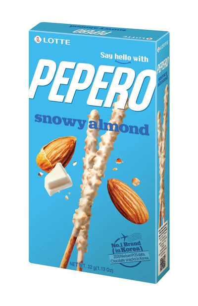 Lotte Pepero Snowy Almond, 32 g
