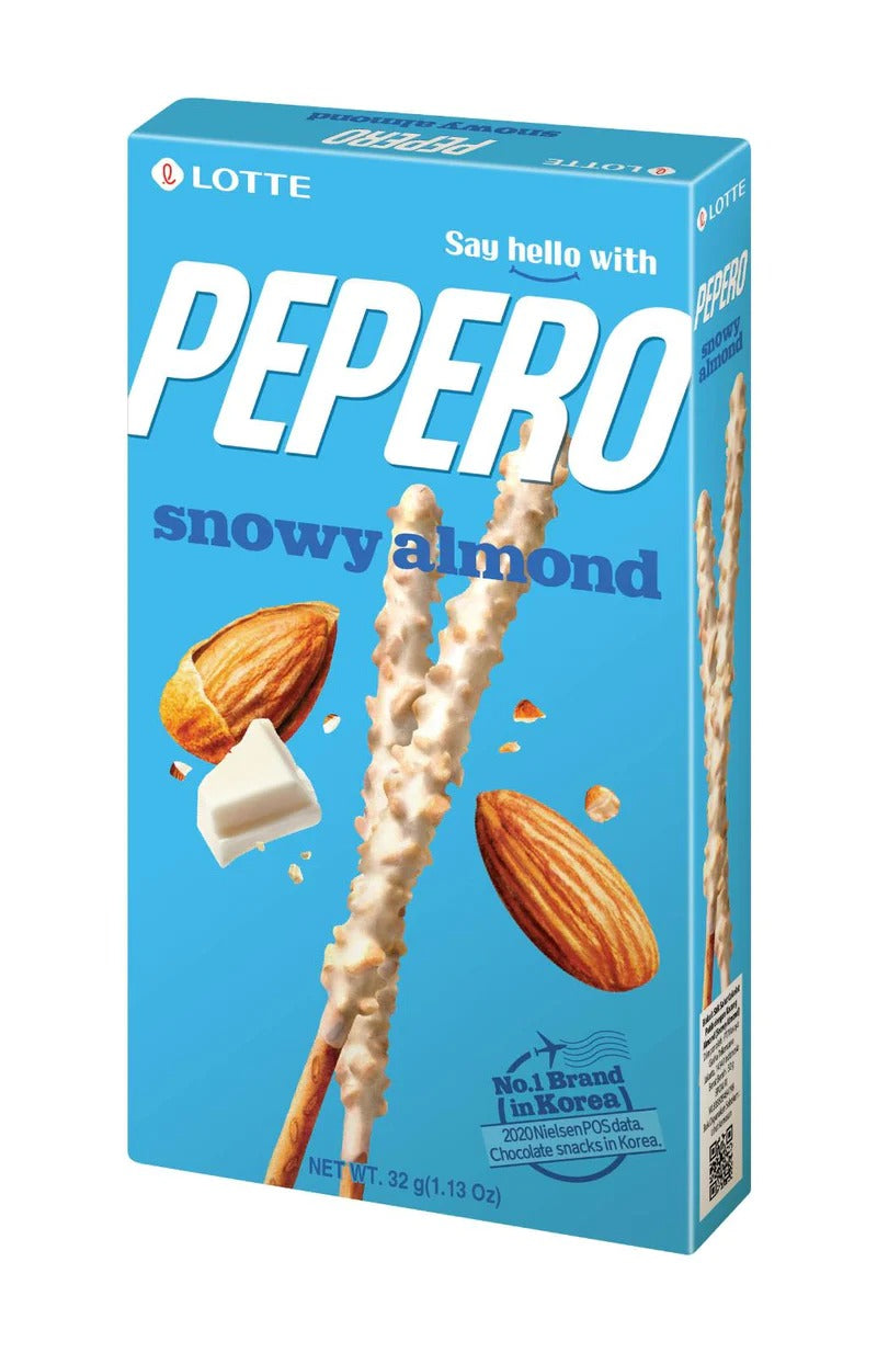 Lotte Pepero Snowy Almond, 32 g