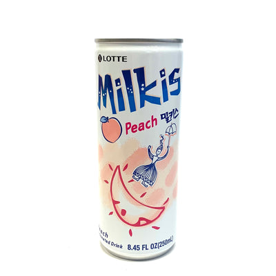 Lotte Milkis Peach Milk Soda, 250 mL