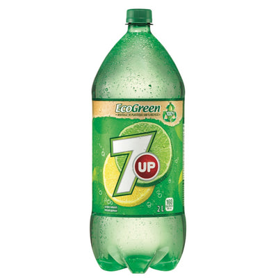 7UP EcoGreen Lemon Lime Soda, 2 l