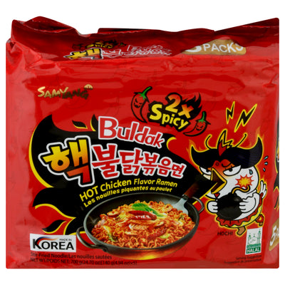 SamYang Hot Chicken Flavor Buldak 5 Packs Ramen, 700 g, 5 ct