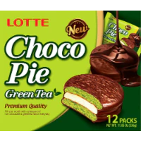 LOTTE CHOCO PIE GREEN TEA FLA 336 G
