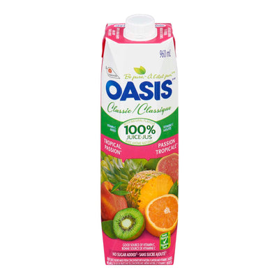 Oasis Tropical Passion Fruit Juice, 960 mL