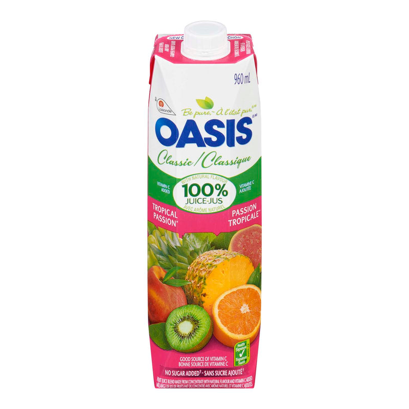 Oasis Tropical Passion Fruit Juice, 960 mL