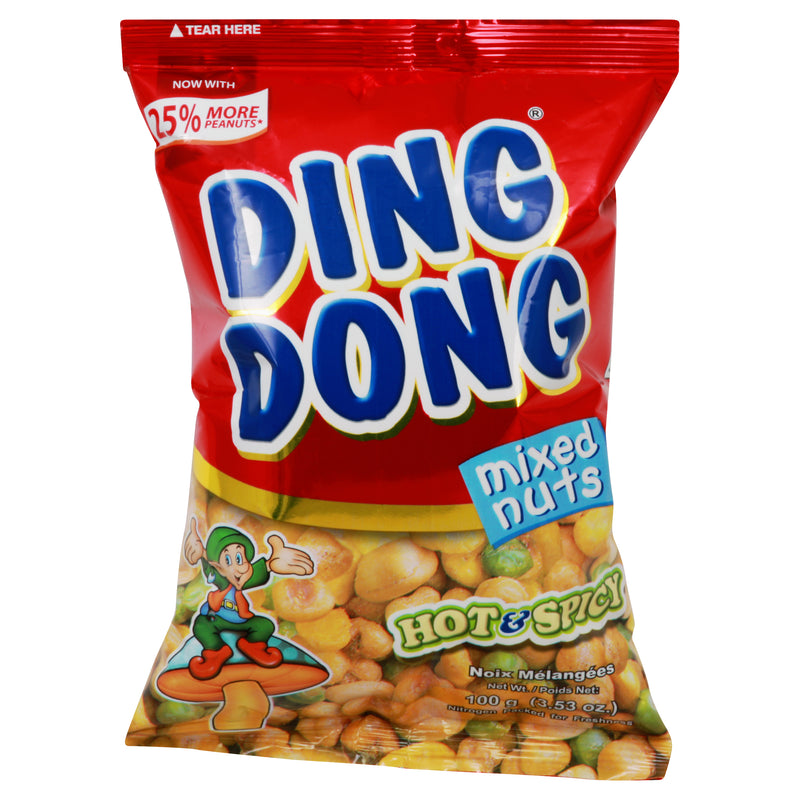 Ding Dong Hot & Spicy Mixed Nuts, 100 g