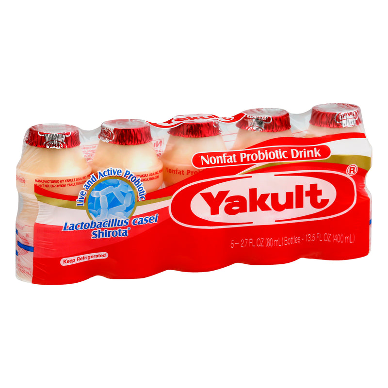 Yakult Cultured Probiotic Dairy Beverage, 80 mL, 5 ct