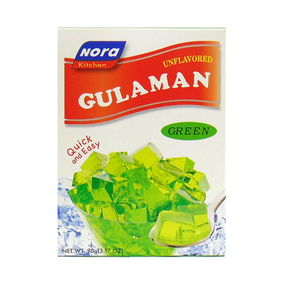 Nora Kitchen Unflavored Gulaman Green Jelly Dessert, 90 g