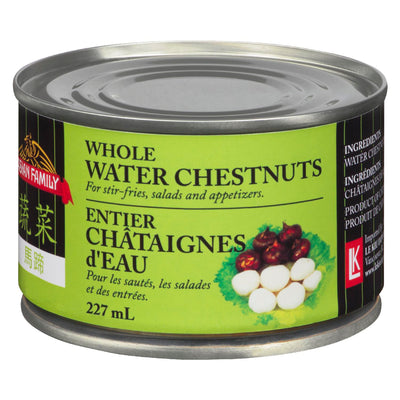 Family Whole Water Chestnuts, 227 mL