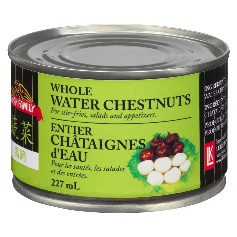 Family Whole Water Chestnuts, 227 mL