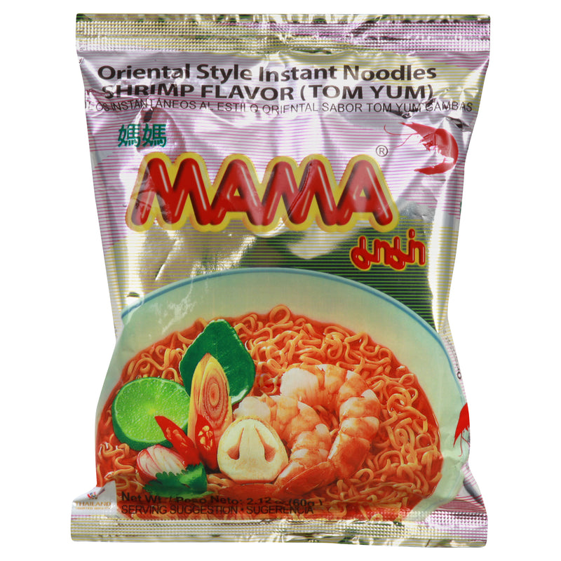 Mama Shrimp Flavor (Tom Yum) Oriental Style Instant Noodles, 60 g