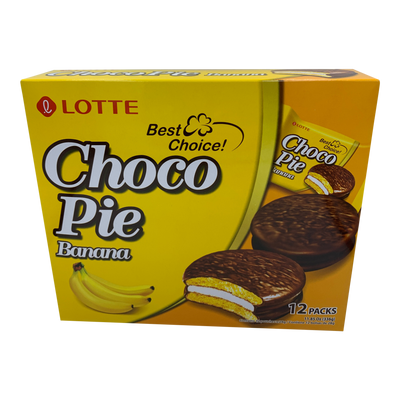 Lotte Chocolate Banana Cookies, 12 ct