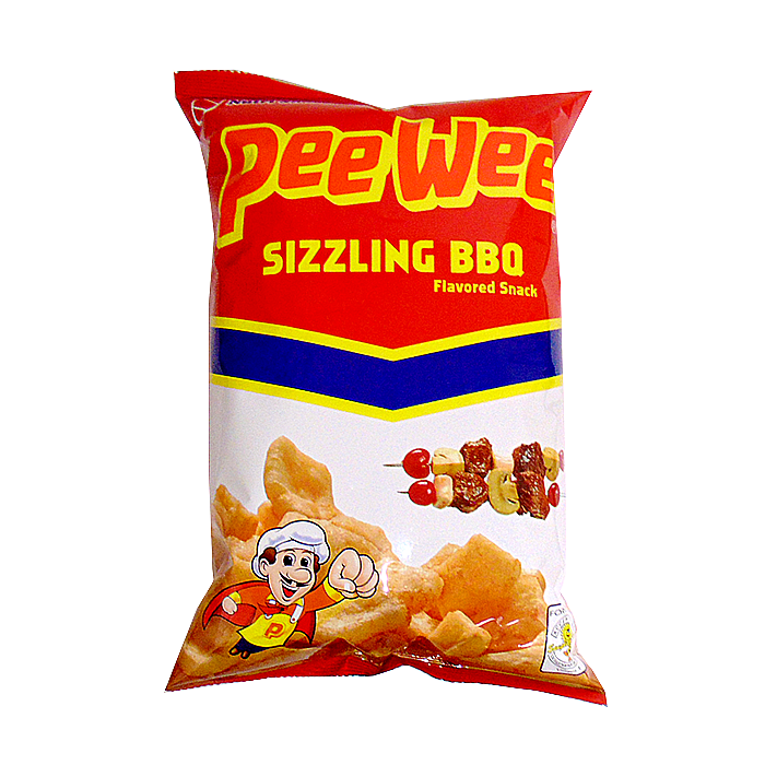 Pee Wee Sizzling BBQ Flavored Snack, 1 ct