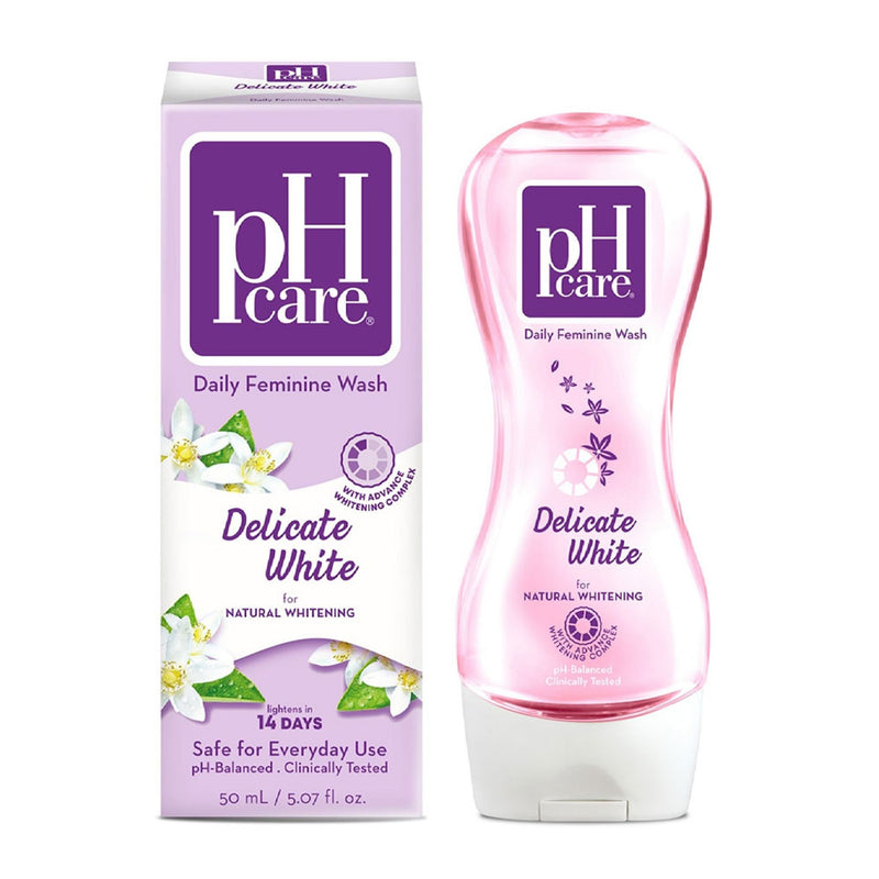 Ph Care Advanced Whitening Delicate White Daily Feminine Wash, 50 mL