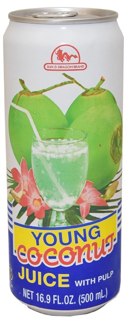 Sun & Dragon Brand Young Coconut Juice, 500 mL