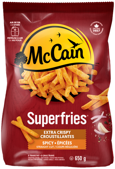 McCain Extra Crispy Straight Cut Fried Potatoes, 650 g