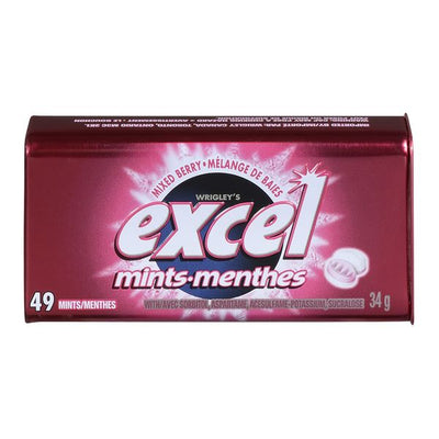Wrigley's Excel Mixed Berry Mints, 34 g