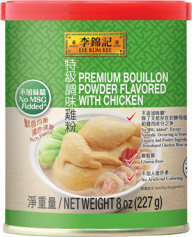Lee Kum Kee Premium Bouillon Powder Flavored With Chicken, 227 g