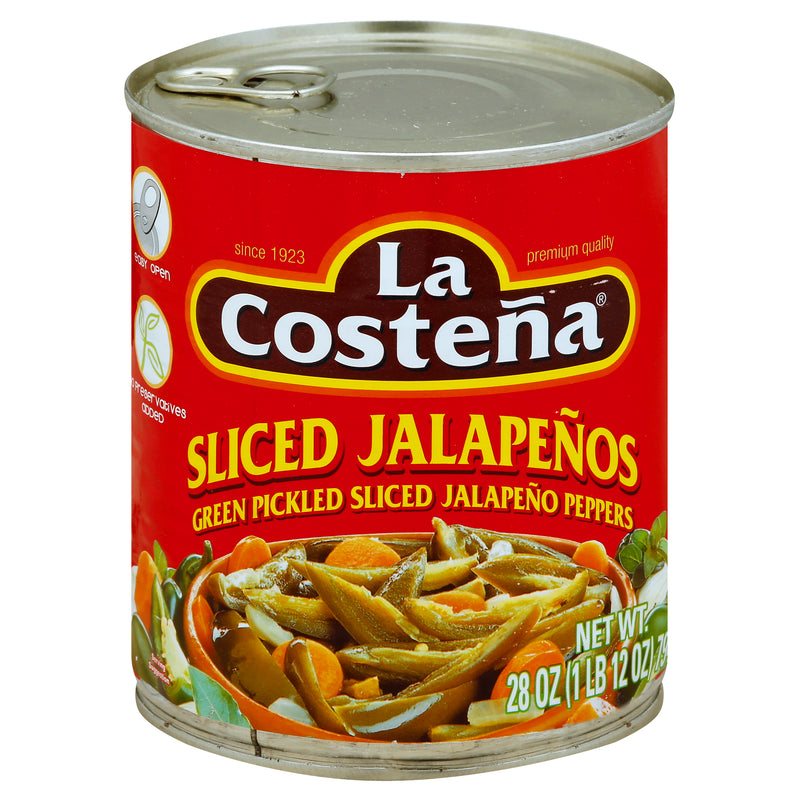 La Costena Green Pickled Sliced Jalapeno Peppers, 794 g