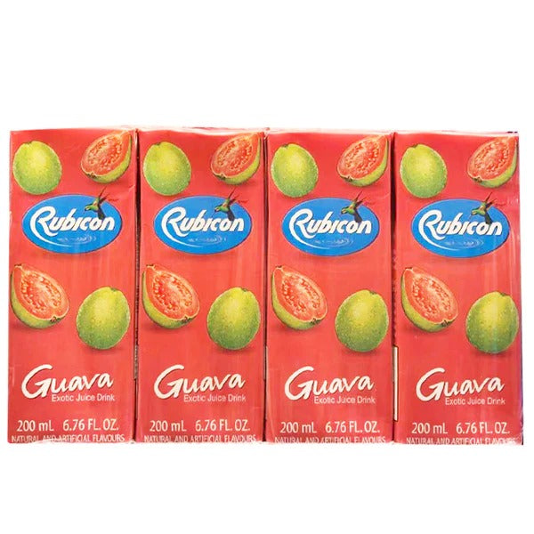 Rubicon Guava Exobic Juice Drink, 200 mL, 4 ct