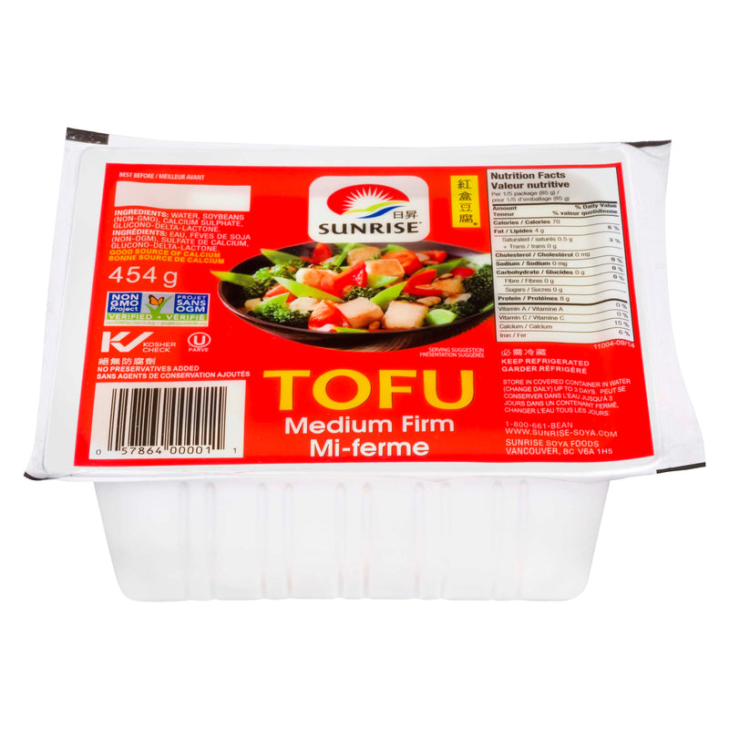 Sunrise Medium Firm Tofu, 454 g