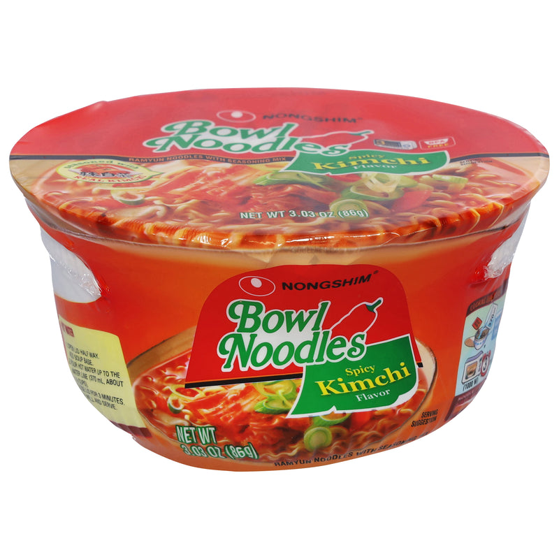 Nongshim Hot & Spicy Flavor Bowl Noodles, 86 g