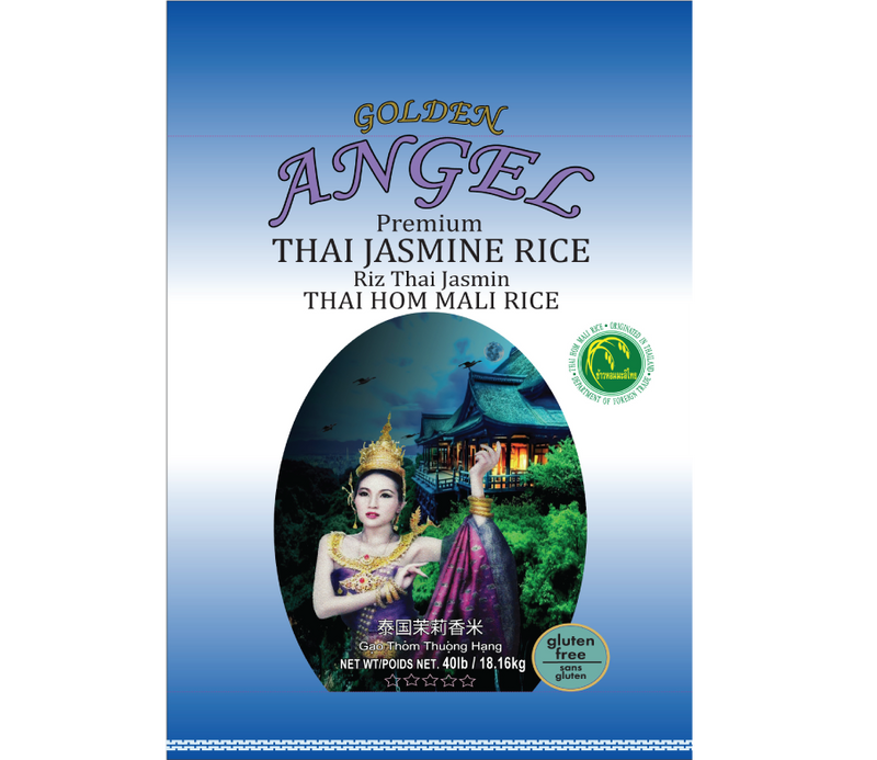 Golden Angel Premium Thai Jasmine Rice, 18.14 kg