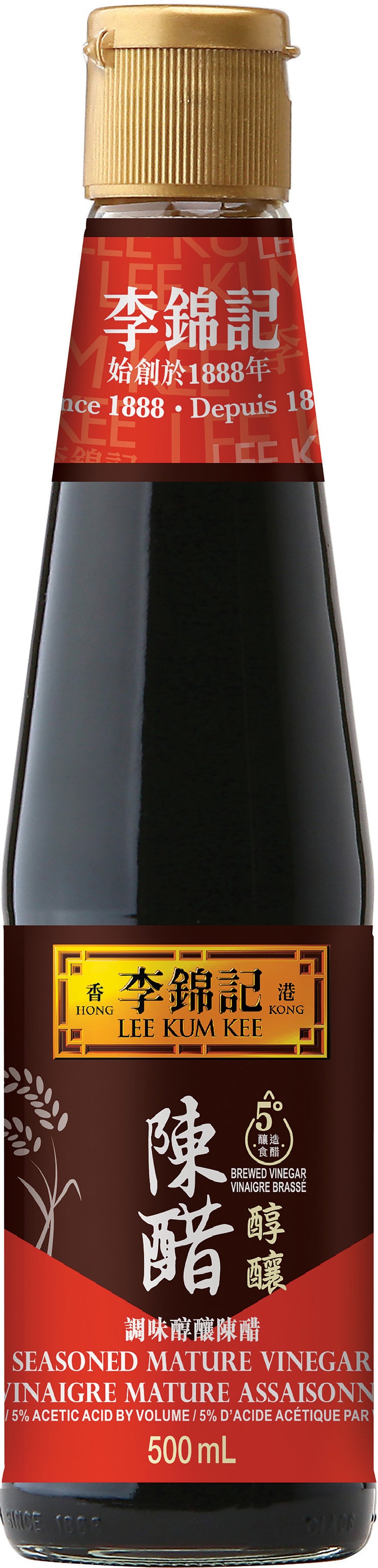 Lee Kum Kee Seasoned Mature Vinegar, 500 mL
